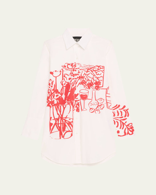 Still Life Screen Long Classic Shirt